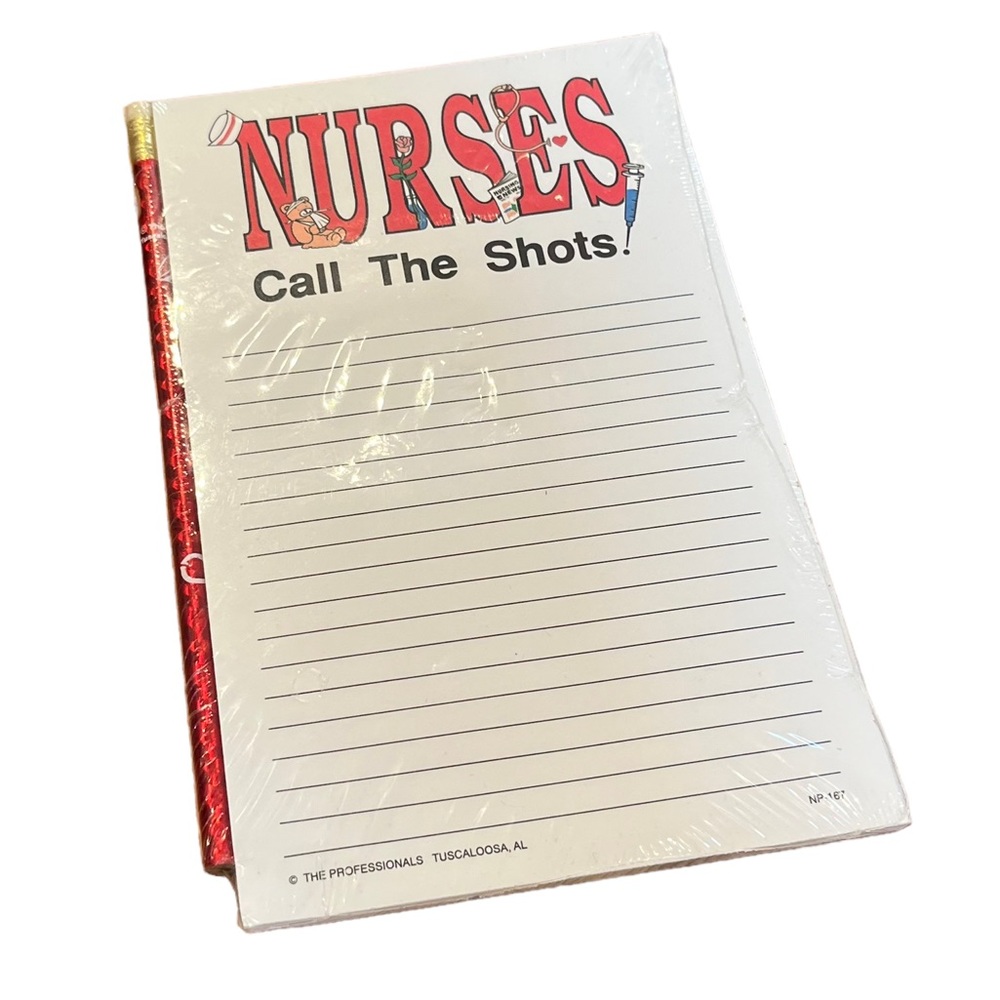 Nurses Call the Shots Pad and Pencil Set New